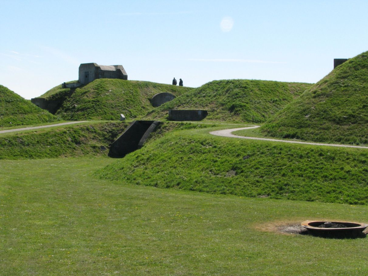 WOII bunkers in de vestingwallen van Hellevoetsluis