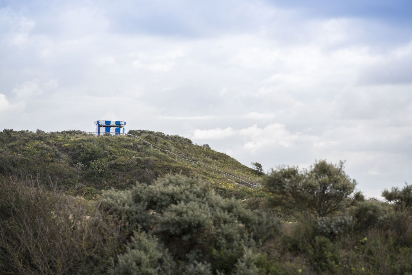 De observatiepost op het Koepelduin (Arthur van Beveren)